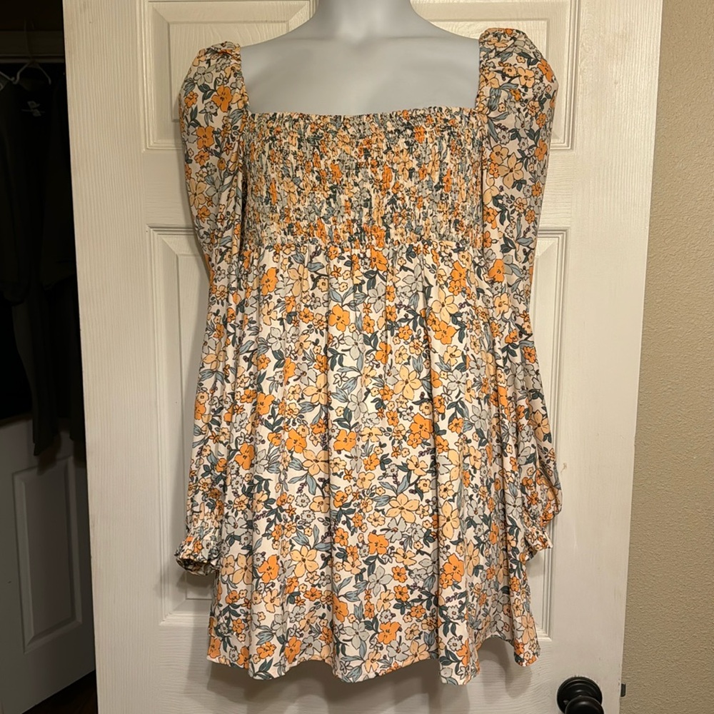 Women’s Cupshe Elodie Ditsy Square Neck Dress XL